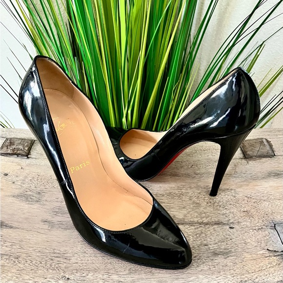Christian Louboutin Shoes - Red Bottoms Christian Louboutin Black Pump Patent Heels